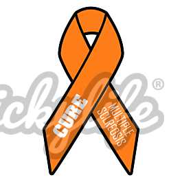 Multiple Sclerosis Awareness Ribbon Decal