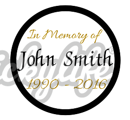 In Memory Decal - Customizable Design