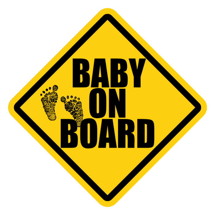 DIY Baby on Board Car Magnet - Something Turquoise