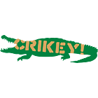 Crikey Steve Irwin Tribute Crocodile Shaped Decal