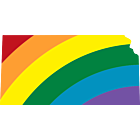 Kansas LGBT Rainbow Decal