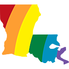 Louisiana LGBT Rainbow Decal