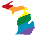 Michigan LGBT Rainbow Decal