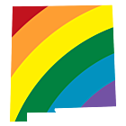 New Mexico LGBT Rainbow Decal