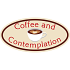 National Coffee Day Coffee and Contemplation Oval Car Magnet