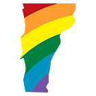 Vermont LGBT Rainbow Decal