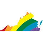 Virginia LGBT Rainbow Decal