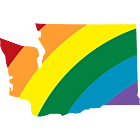 Washington LGBT Rainbow Decal