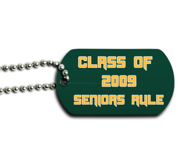 Trojans Senior Dog Tag Back 