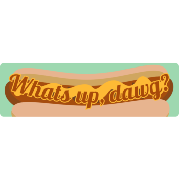 Custom Hotdog Bumper Car Magnet