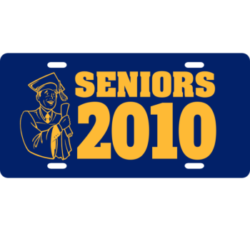 Seniors 2010 License Plate 