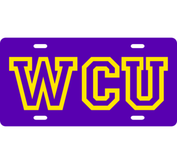 WCU License Plate 