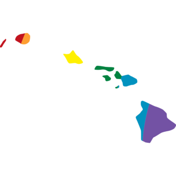 Hawaii LGBT Rainbow Decal