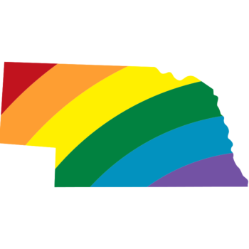 Nebraska LGBT Rainbow Decal