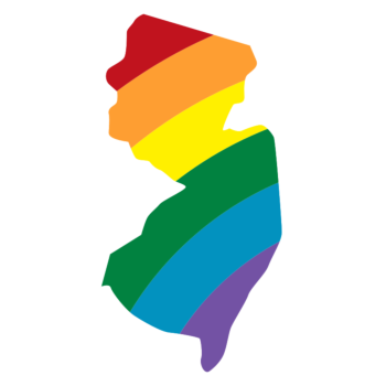 New Jersey LGBT Rainbow Decal