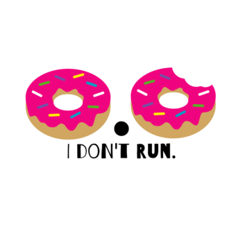 I Don't Run Car Magnet