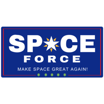 Space Force Rectangle Car magnet