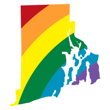 Rhode Island LGBT Rainbow Decal